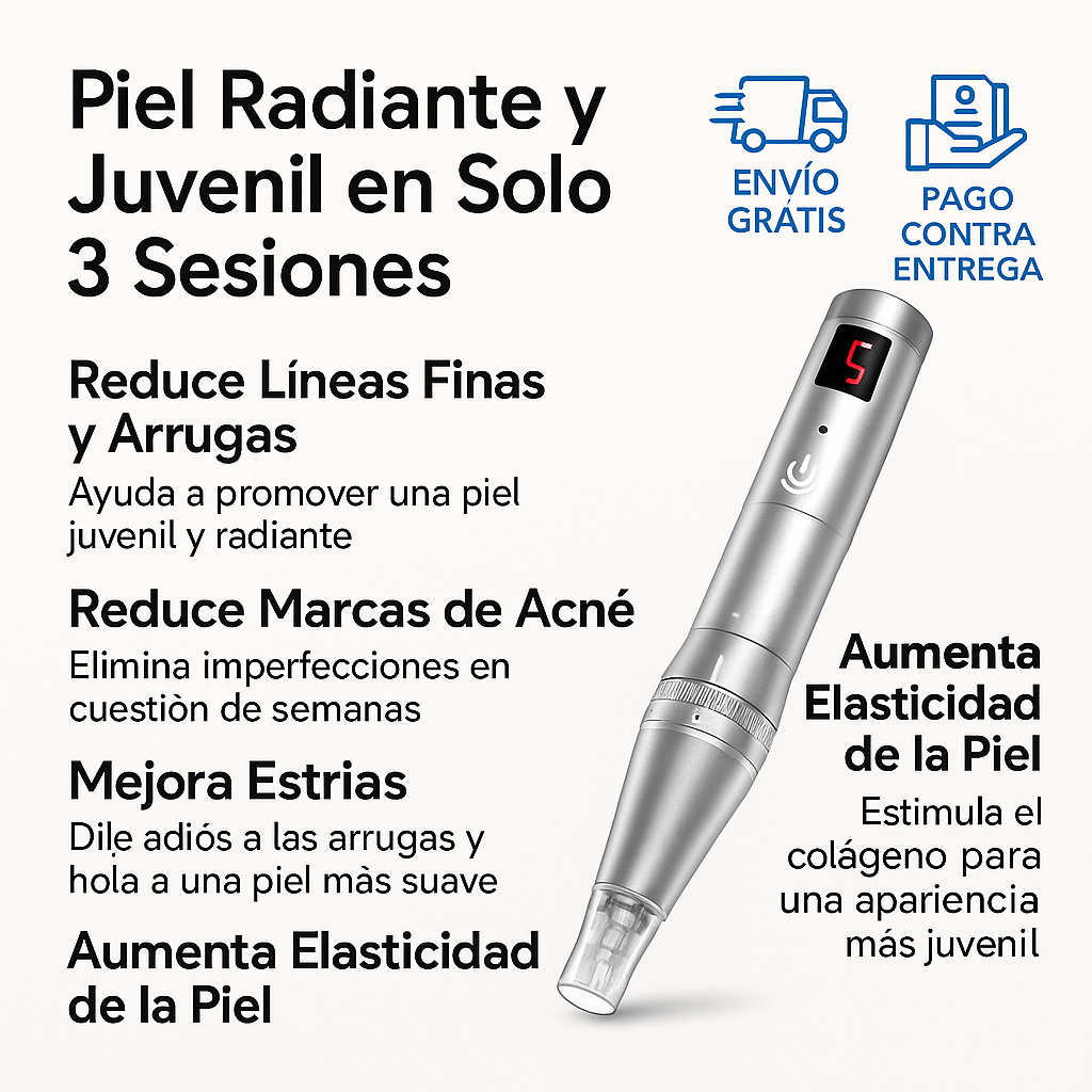 DERMAPEN+ CARGADOR+2 CARTUCHOS DE 12 AGUJAS