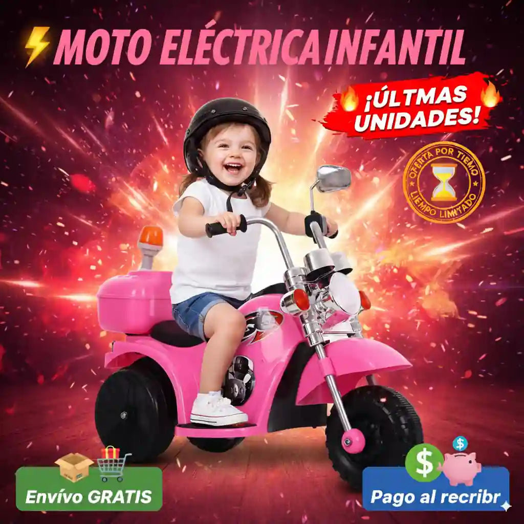 Moto Infantil  para Niños y Niñas (Pack Completo) 🎁