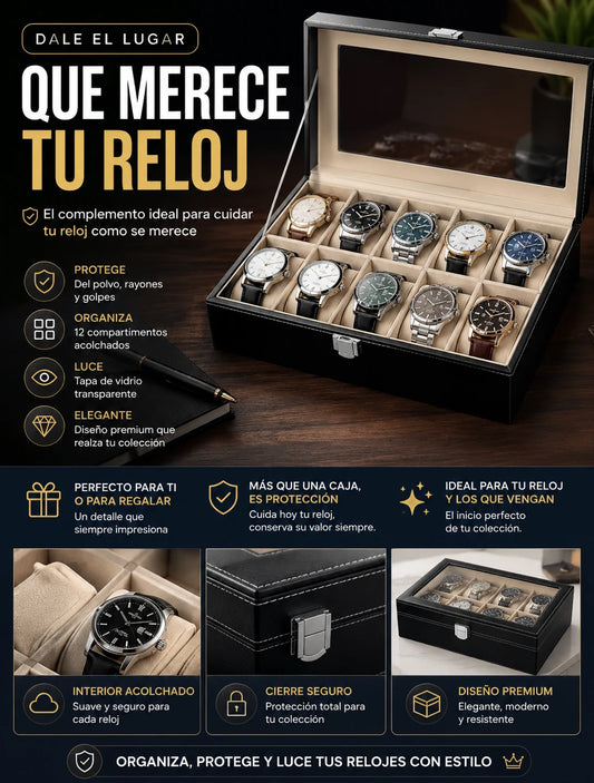 Organizador de Relojes Premium ⌚