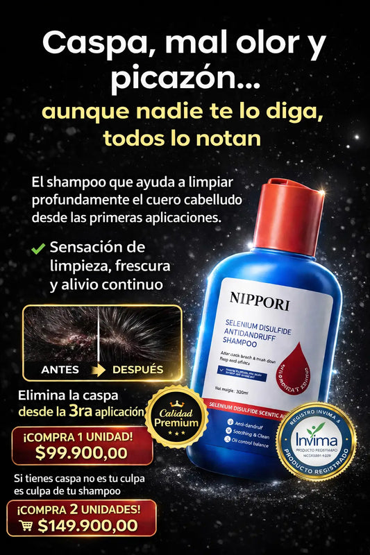 Nippori Shampoo Anticaspa 360 ml