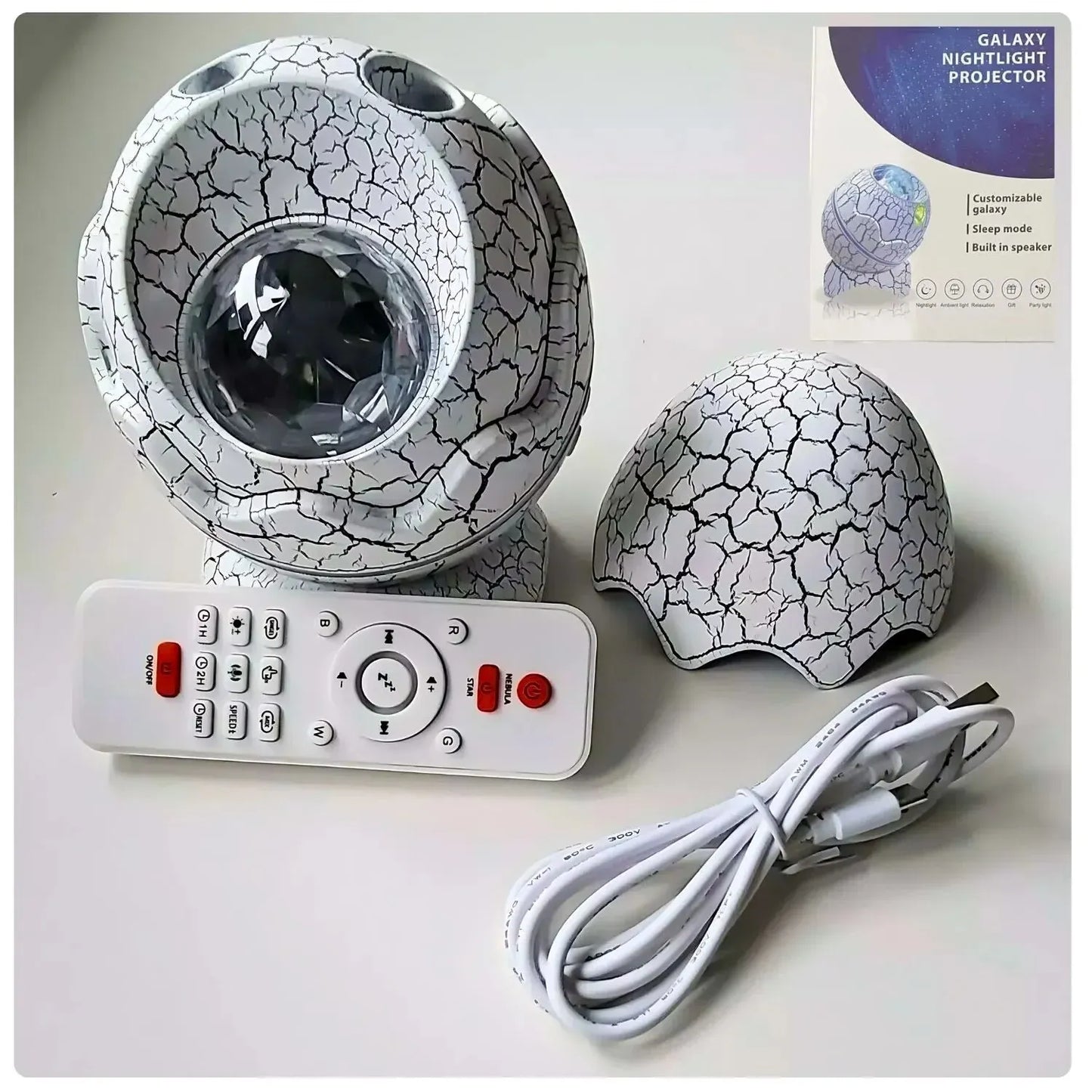 Dino Egg - Proyector Parlante Led huevo de Dinosaurio 🦖